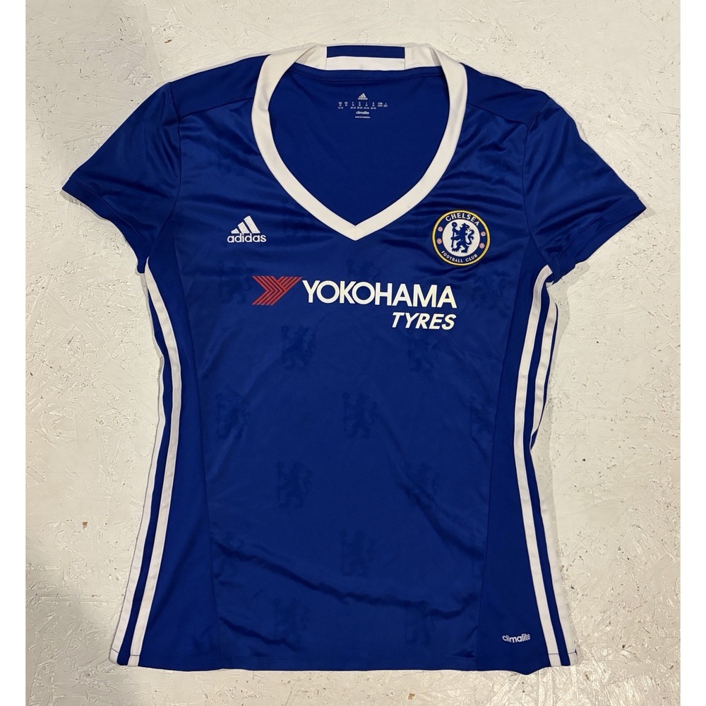 Adidas Chelsea Home Football Shirt Jersey 2016/17 Womens M ClimaLite Blue - Picture 1 of 10